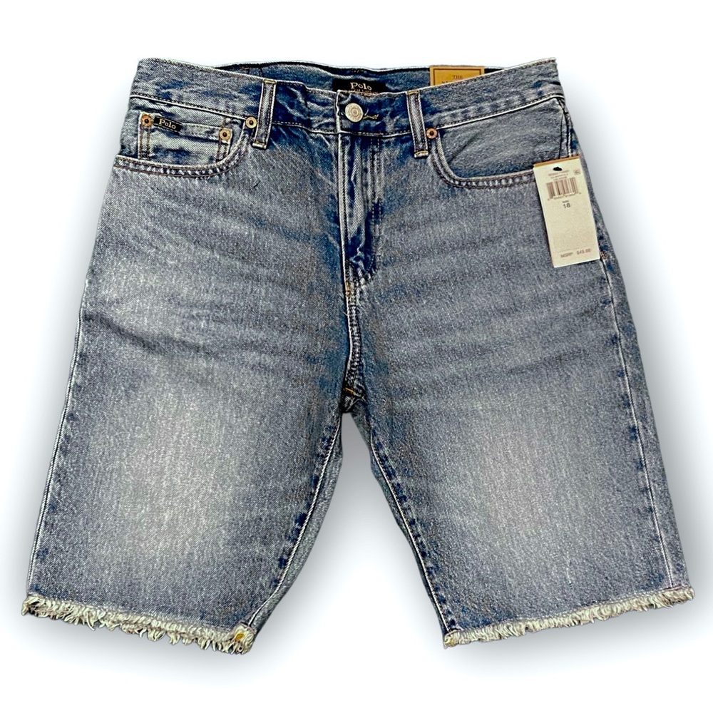 Polo Ralph Lauren Sullivan Slim Jean Shorts • Size 18 • NEW • NWT •